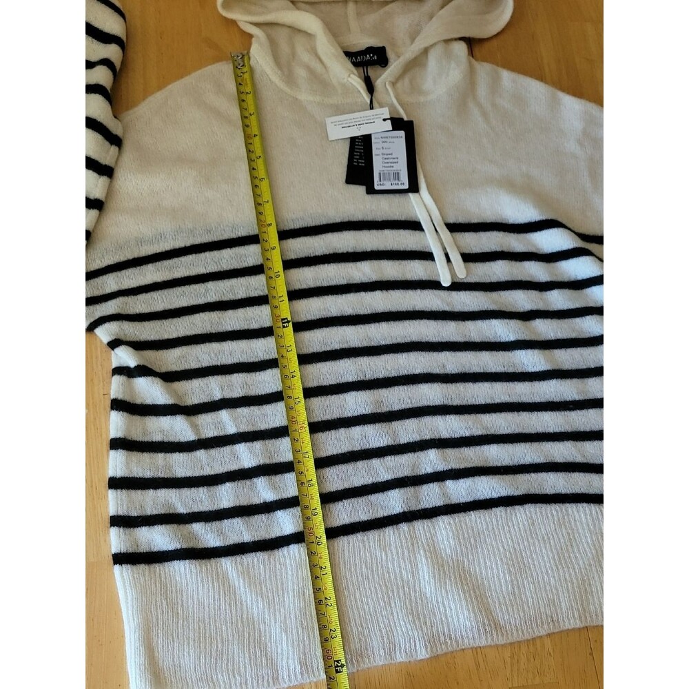 NAADAM Cashmere Hoodie Striped Oversized Size S - Picture 7 of 11